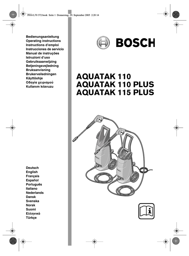 Aquatak 110 Aquatak 110 Plus Aquatak 115 Plus Manualzz