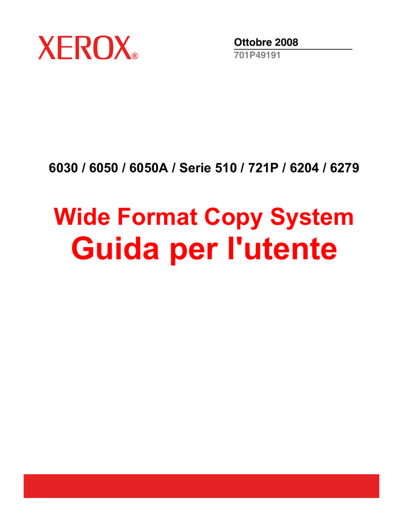Xerox 6204 Wide Format, 6279 User guide Manualzz