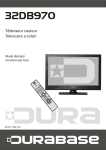 Manuel d'utilisation T&eacute;l&eacute;viseur 32DB970