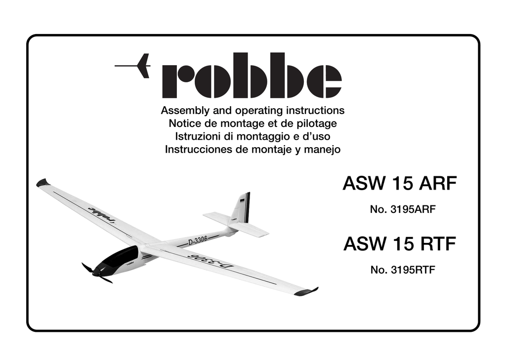 asw 15 rc glider