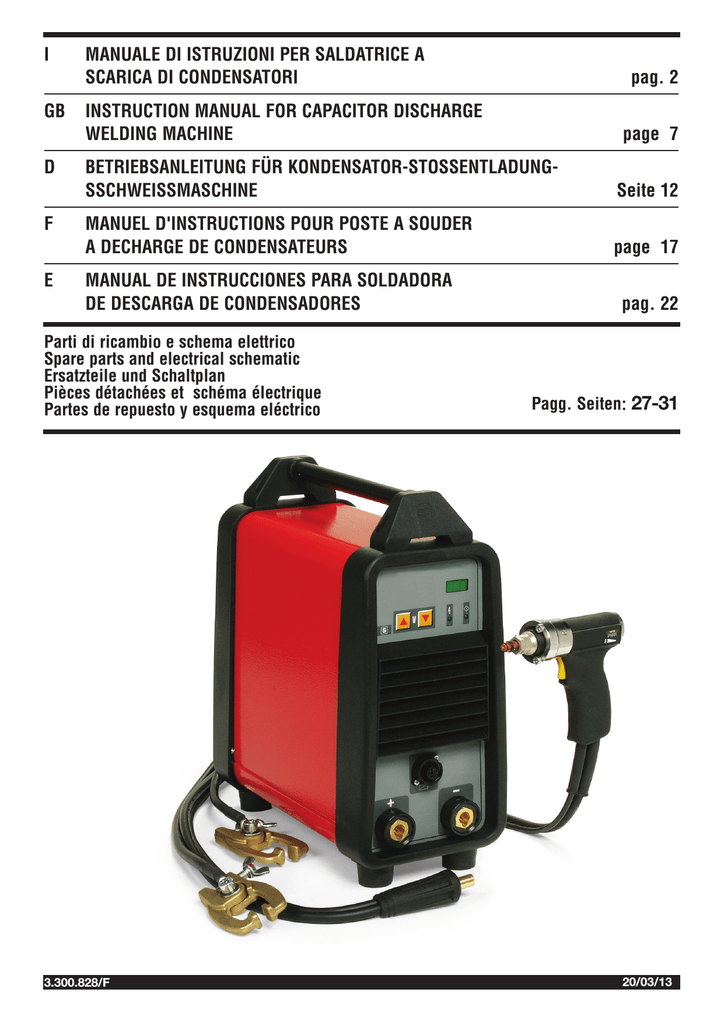 CONDENSATORI DI SALDATRICI SCARICARE