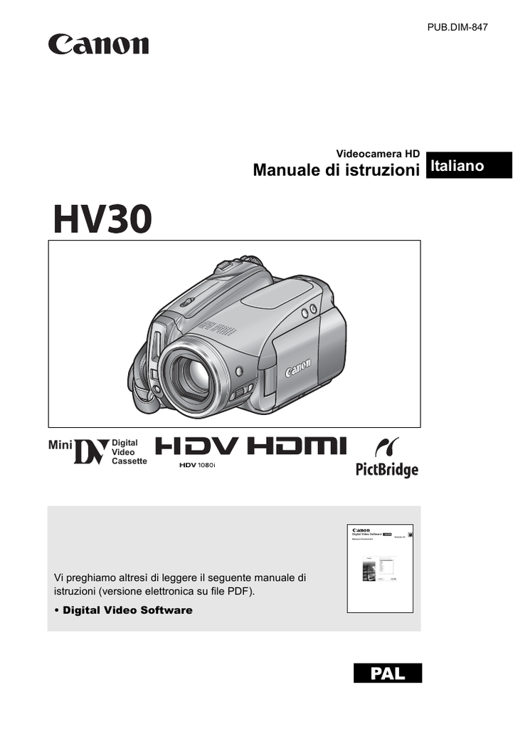 Canon hv30. Кэнон пдф. Mini DV manual инструкция на русском. Really English manual.