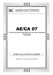 ALBANO ELETTRONICA AE/CA 07 Guida all'installazione