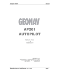 Autopilota AP201 Manuale d'uso e di installazione