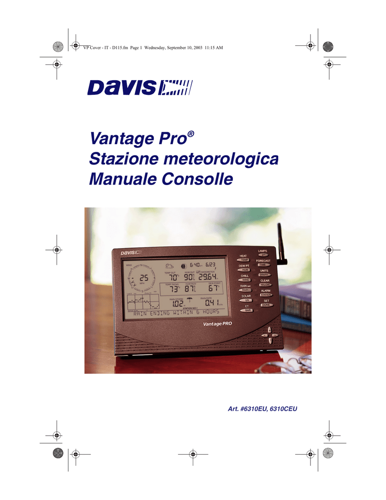 Davis Instruments Stazione meteorologica radio Vantage PRO 2