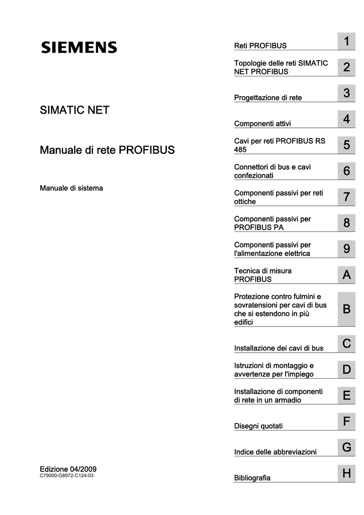 Siemens Simatic Connettore Profibus tipo 6es7 972-0bb51-0xa0