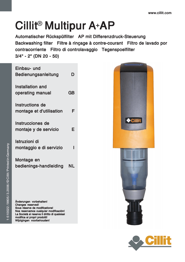 1-510022 Cillit Multipur A + AP 2006-03 alle Sprachen