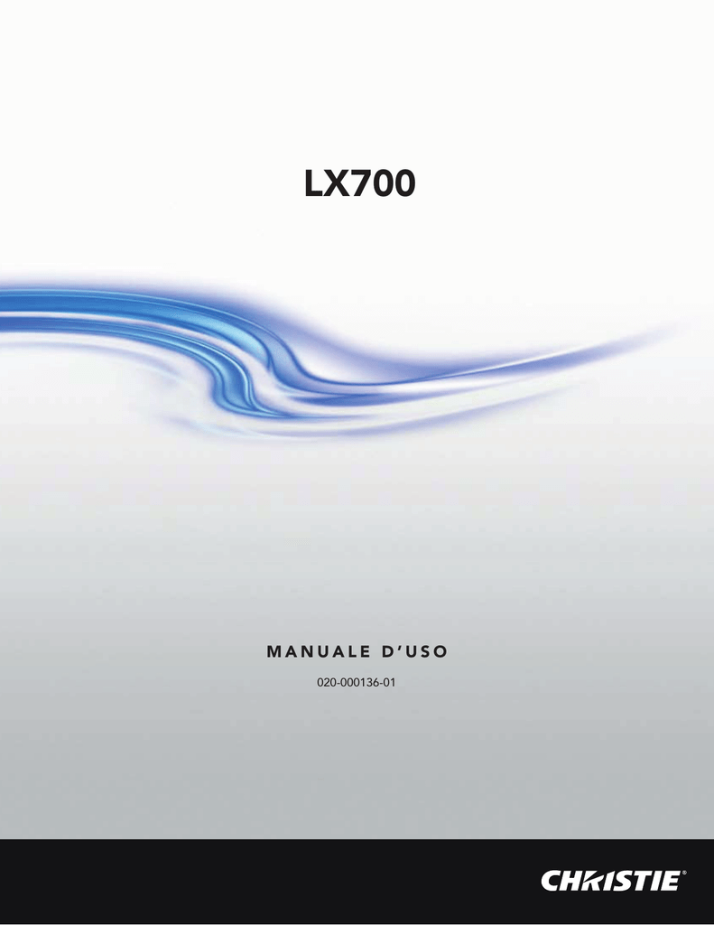 Christie LX700 User manual | Manualzz