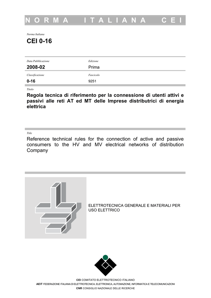 SCARICARE GUIDA CEI 82-25