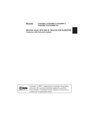 Honda MANUALE D`USO E MANUTENZIONE | Manualzz