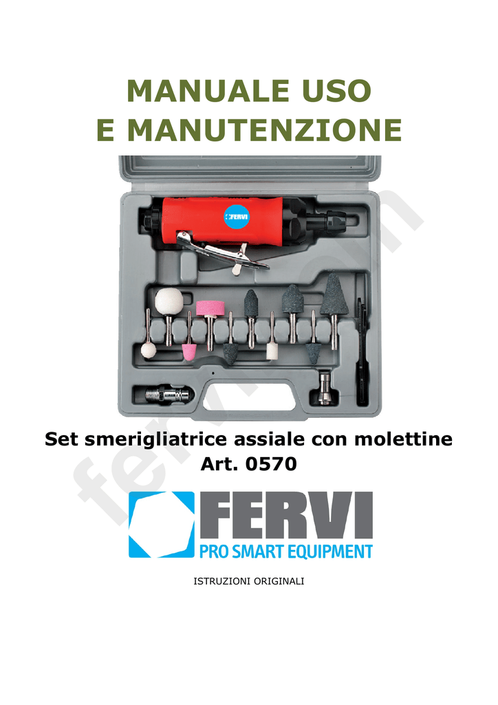 Manutenzione smerigliatrice