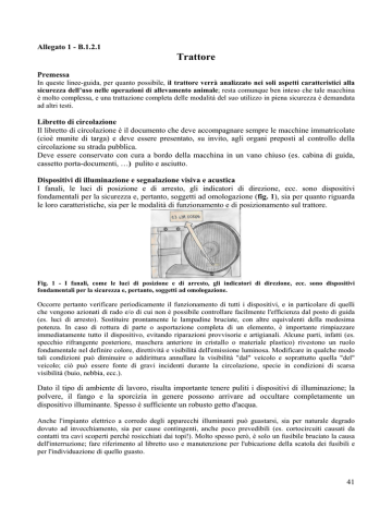 la sicurezza della trattrice manualzz