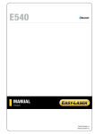 Aparelho de medi&ccedil;&atilde;o e alinhamento Easy-Laser E 540 Manual