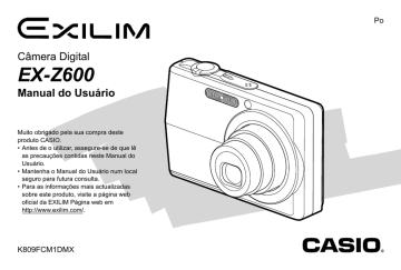 Casio EX-Z600 Digital Camera Manual do usuário | Manualzz