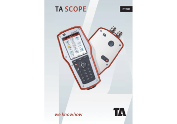 TA SCOPE Manual do usuário | Manualzz