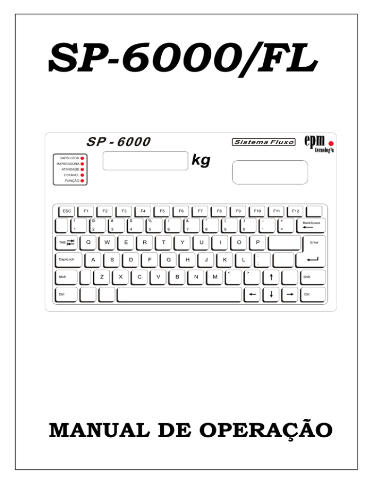SP-6000/FL - EPM Tecnologia | Figura 19 - Telas apresentadas no display
