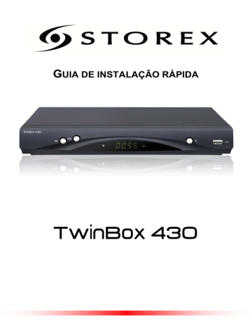 Storex TwinBox 430 DVB-T Recorder Manual do usuário | Manualzz