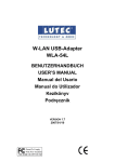WLAN USB Adapter WLA-54L User's Manual
