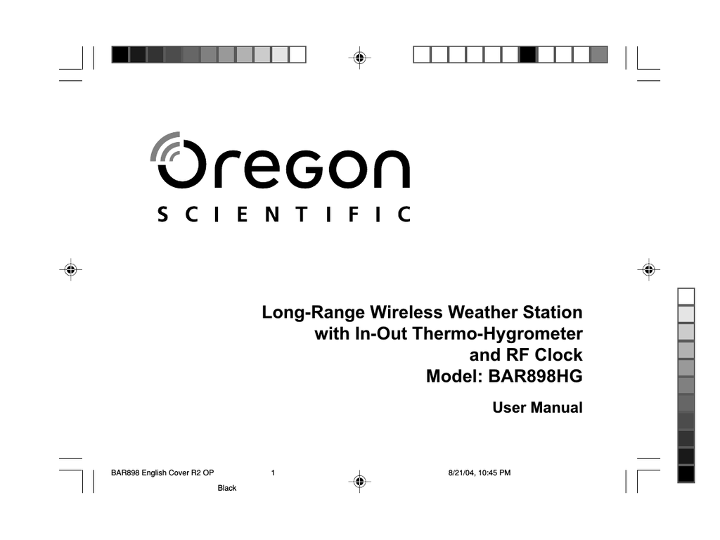 Oregon Scientific BAR898HGA Long Range Weather Forecaster with