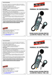 Instrutherm Termo-higro-decibel&iacute;metro-lux&iacute;metro THDL-400 Manual de instru&ccedil;&otilde;es