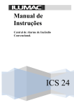 Central de Alarme de Inc&ecirc;ndio ICS 24 - Manual de Instru&ccedil;&otilde;es
