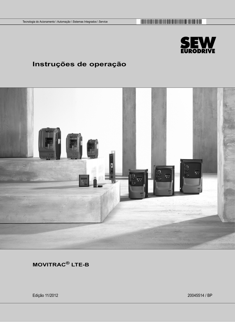 Instruções De Operação MOVITRAC® LTE-B | Manualzz