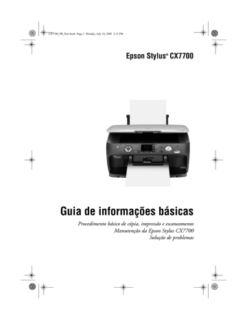 Epson Stylus CX7700 Guia de informações básicas | Manualzz