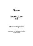 Meteoro RX100/QX200 CB Manual | AI Chat &amp; PDF
