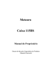 Meteoro Caixa 115BS Manual | Chat IA &amp; PDF