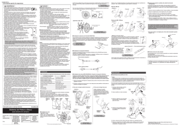 Shimano BR-M445 Freio a disco hidráulico Manual do usuário | Manualzz