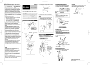 Shimano BR-3400 Freio ferradura Manual do usuário | Manualzz