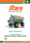 Carreta Agr&iacute;cola Reboke Ninja 25000 Inox Manual