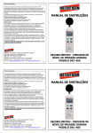 Manual de instru&ccedil;&otilde;es Decibel&iacute;metro DEC-460