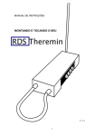 Manual de Instru&ccedil;&otilde;es RDS Theremin