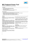 Aplicador Pneum&aacute;tico MC-Fastpack Power-Tool - Manual de instru&ccedil;&otilde;es