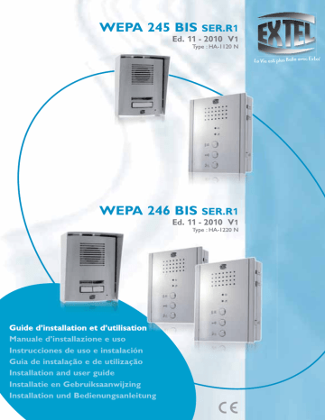 Extel PACB 245 SER.R1 Installation and User Manual | Manualzz