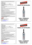 Higr&ocirc;metro Digital HT-270 - Manual de Instru&ccedil;&otilde;es