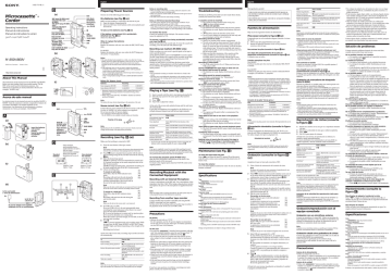 Sony M-800V Instructions Manual | Manualzz