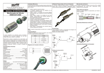MANUAL DE INSTRUÇÕES Monitoração de Válvula XNNN | Manualzz