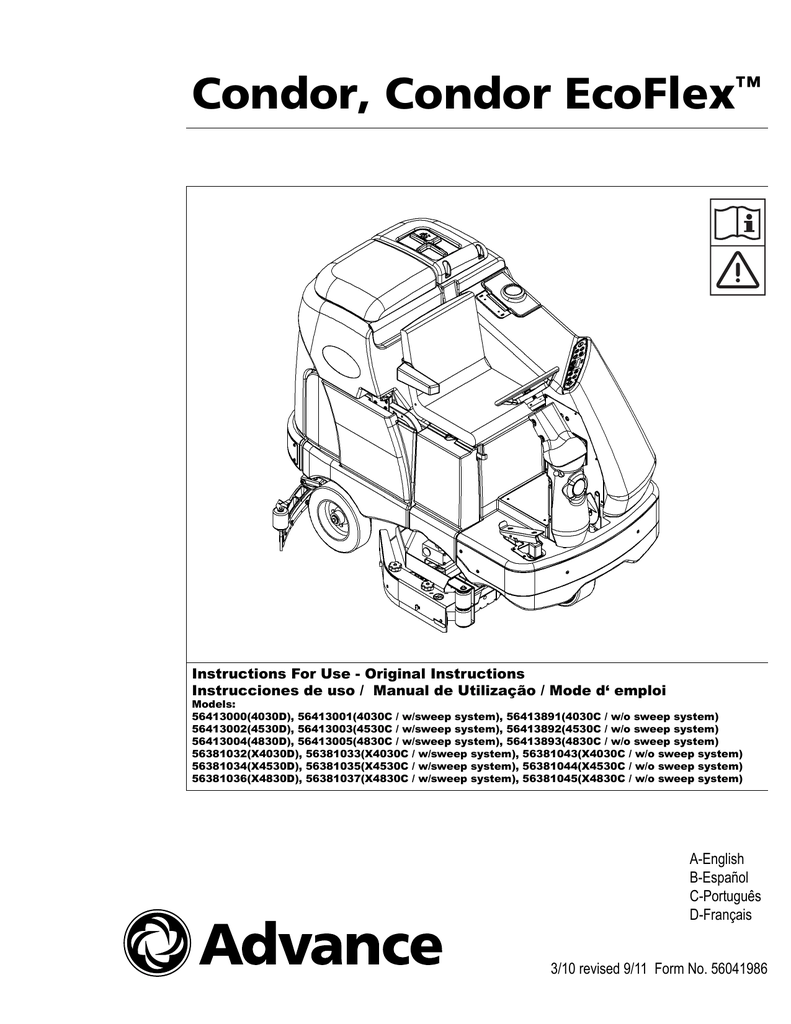 Condor, Condor EcoFlex™ | Manualzz