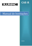 Manual de Instru&ccedil;&otilde;es CAE-R 125, CAE-R 250, CAE-R 500