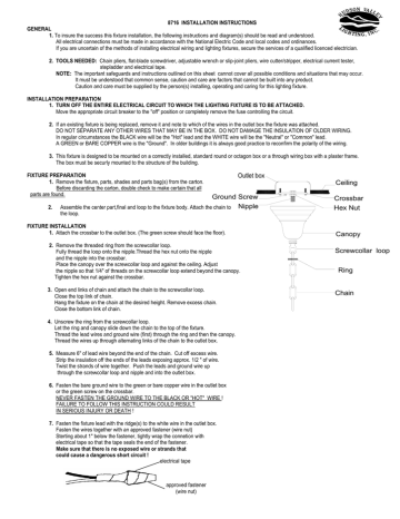 INSTALLATION INSTRUCTIONS | Manualzz