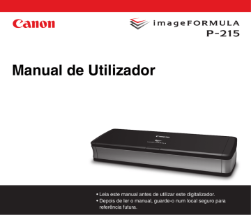 Digitalizar com CaptureOnTouch (Windows). Canon imageFORMULA P-215 |  Digitalizar com CaptureOnTouch (Windows)