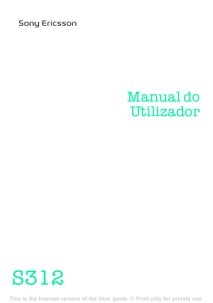 Manual Do Utilizador | Manualzz