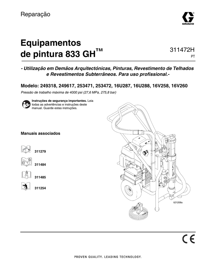 Graco 311472H,GH833 Sprayers, Repair User Guide Manualzz