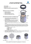 Instru&ccedil;&otilde;es de substitui&ccedil;&atilde;o do disco de cer&acirc;mica Hydro-Mix HM07, HM08