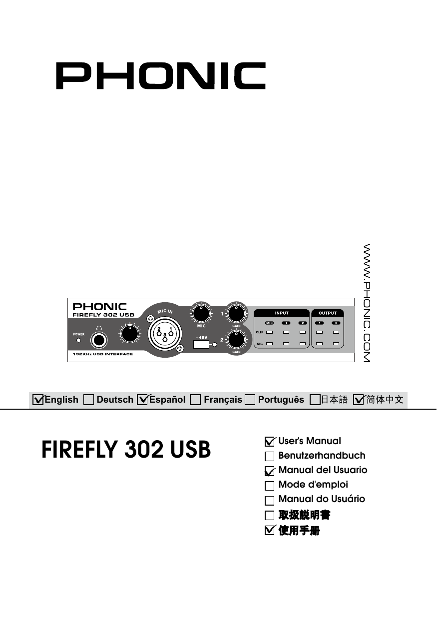 Phonic Firefly 302 Usb Driver