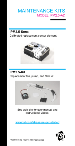 TSI Sensor Instructions | Manualzz