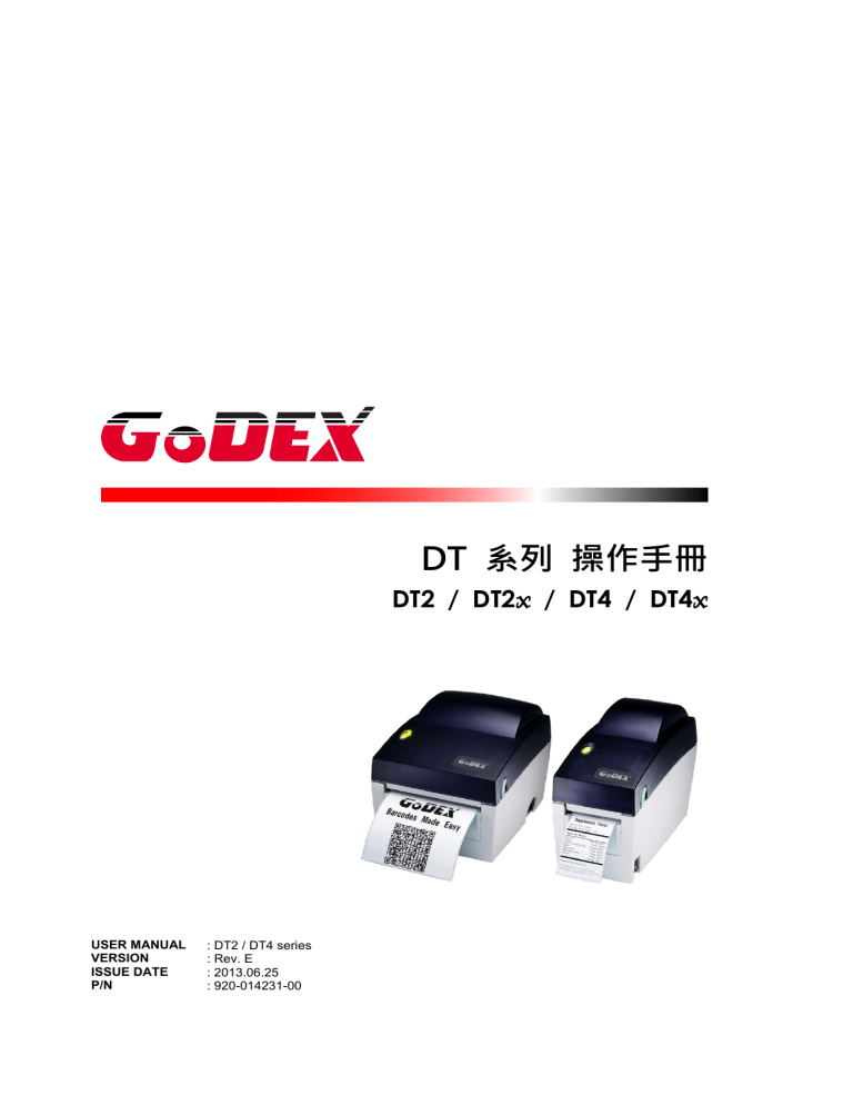 godex dt4x manual