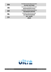 Water Softener Ultra Mini, Ultra Maxi Installation &amp; Operating Instructions